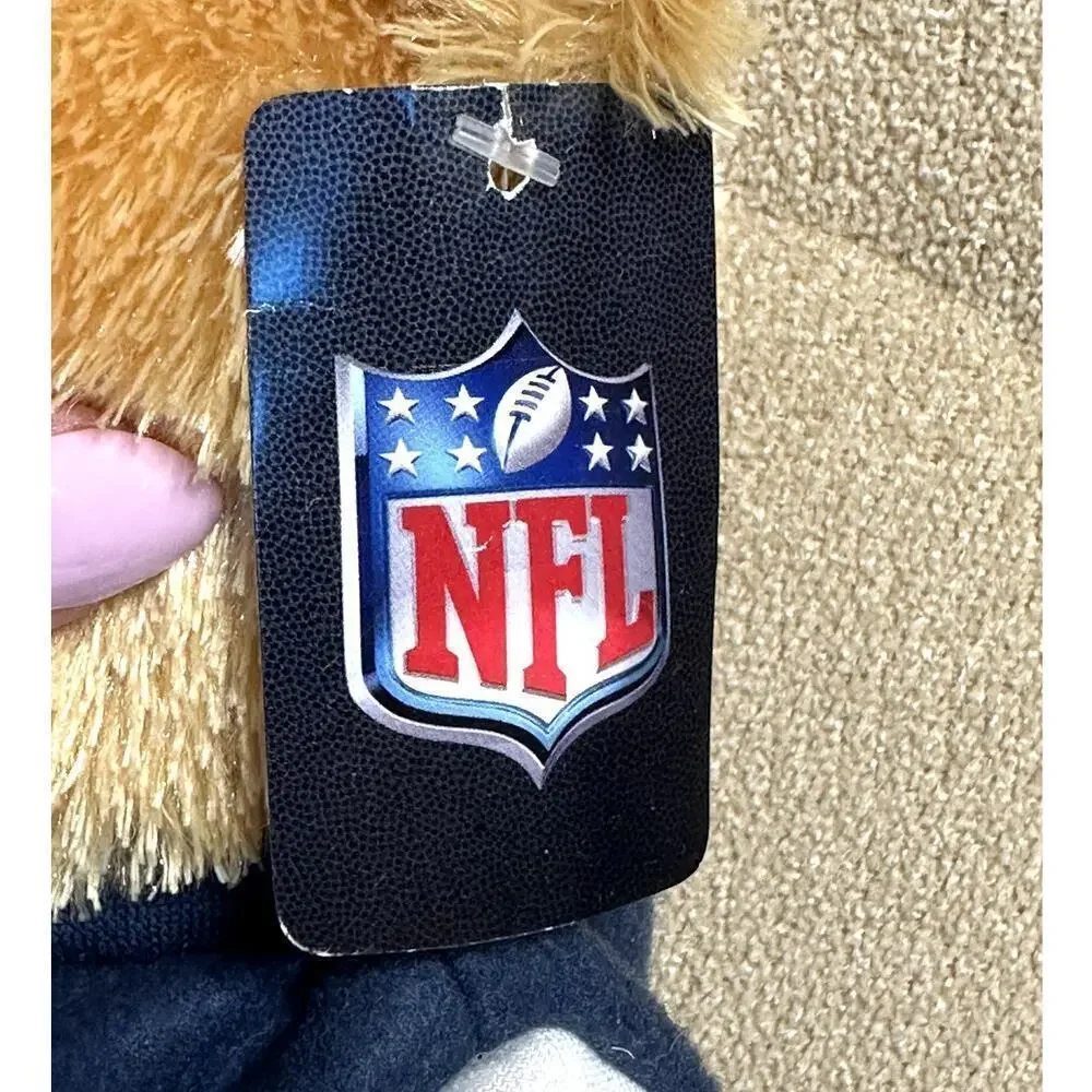 New England Patriots Coach Plush Bear in Varsity Jacket, 13 inch